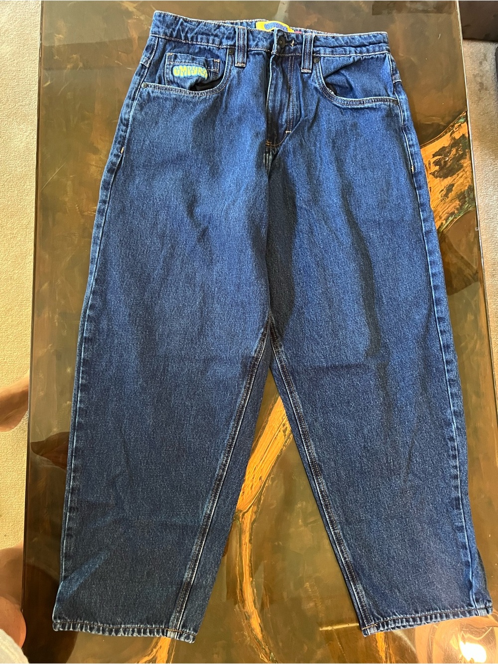 Empyre Men's Relaxed Dark Blue Denim Jeans